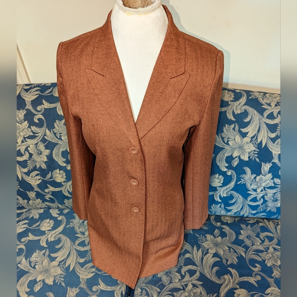 Tribeca Studio Rust Suit Jacket - Picture 1 of 3